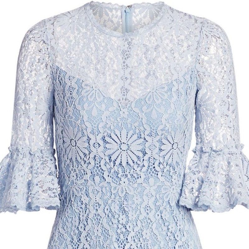 Monique Lhuillier BHLDN ML Monique Lhuillier Michaela Lace Mini Dress 4 - NWT Size S / US 4 / IT 40 - 10 Thumbnail