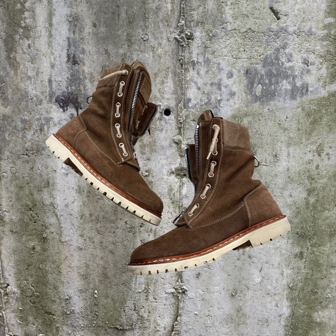 Balmain Balmain Brown Suede Biker Boots Size US 9 / EU 42 - 1 Thumbnail