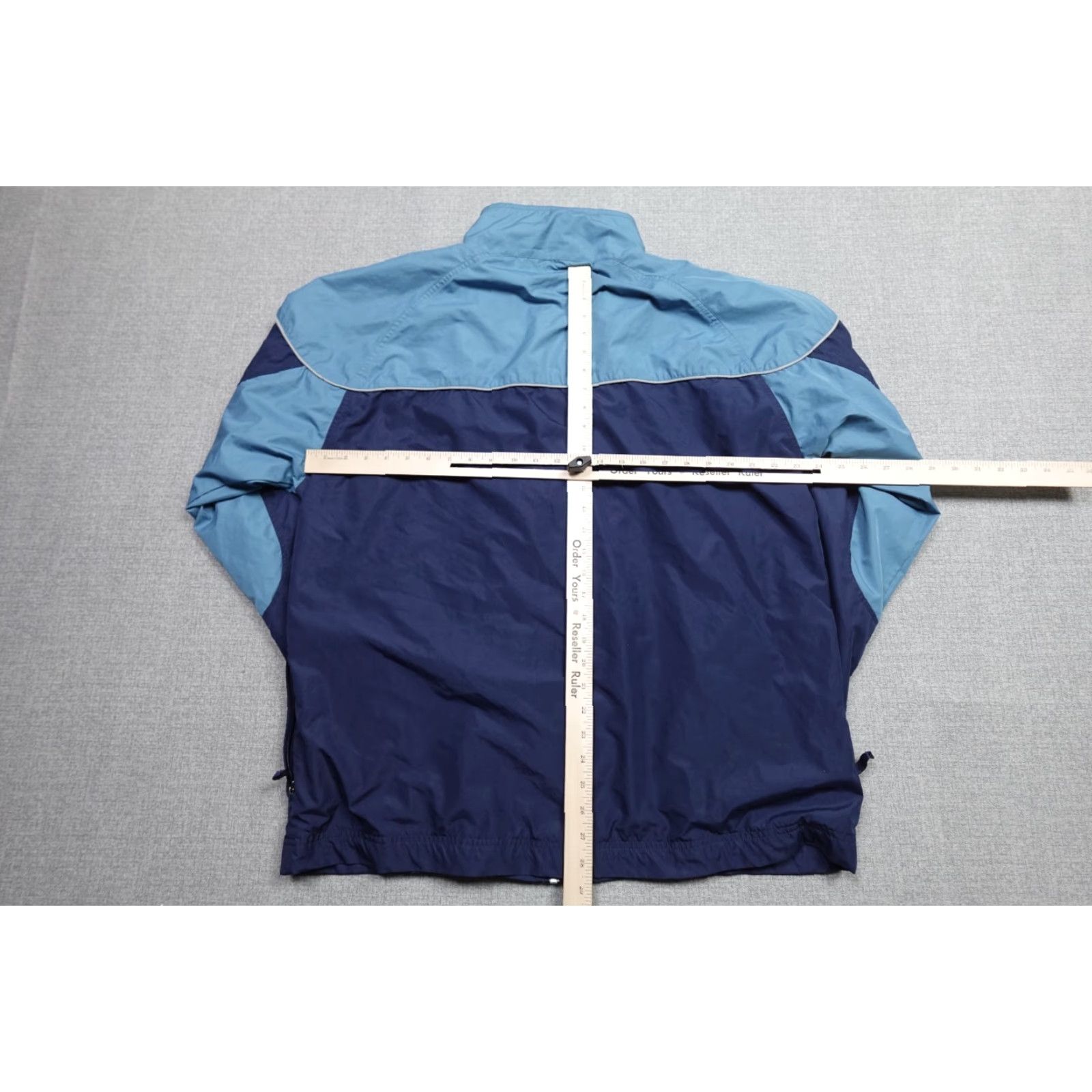 Nike Nike Jacket Mens XL Blue Windbreaker Lightweight Swishy Logo Vintage Theme Retro 90s Mens Size US XL / EU 56 / 4 - 5 Thumbnail
