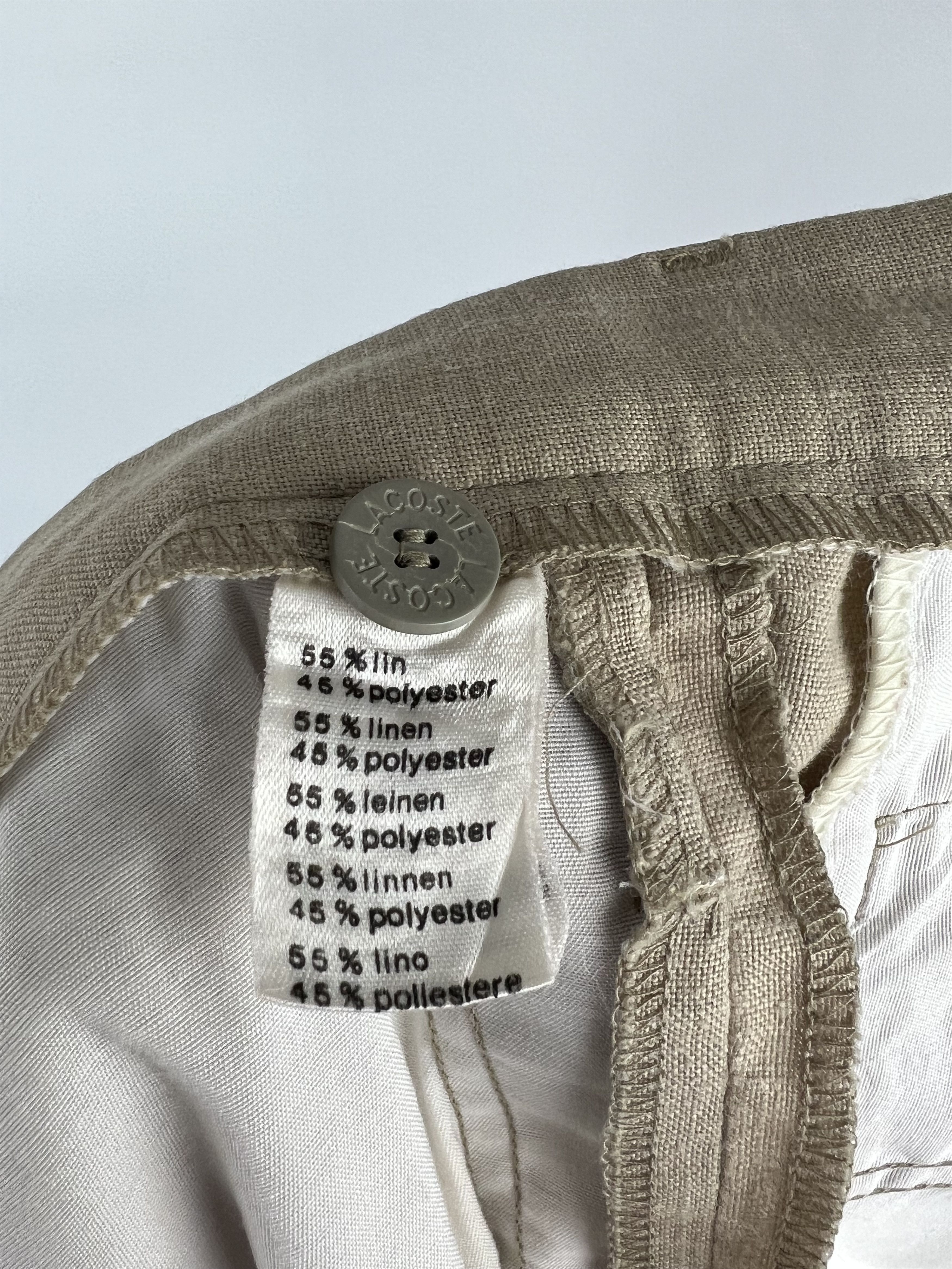 Lacoste × Vintage Chemise Lacoste Vintage Men's Beige Bermuda Shorts Size XS/S Size US 30 / EU 46 - 7 Thumbnail