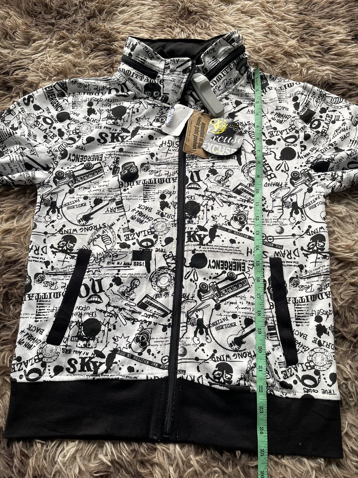 If Six Was Nine BNWT Excuse Hoodie ifsixwasnine punk style Size US M / EU 48-50 / 2 - 9 Thumbnail