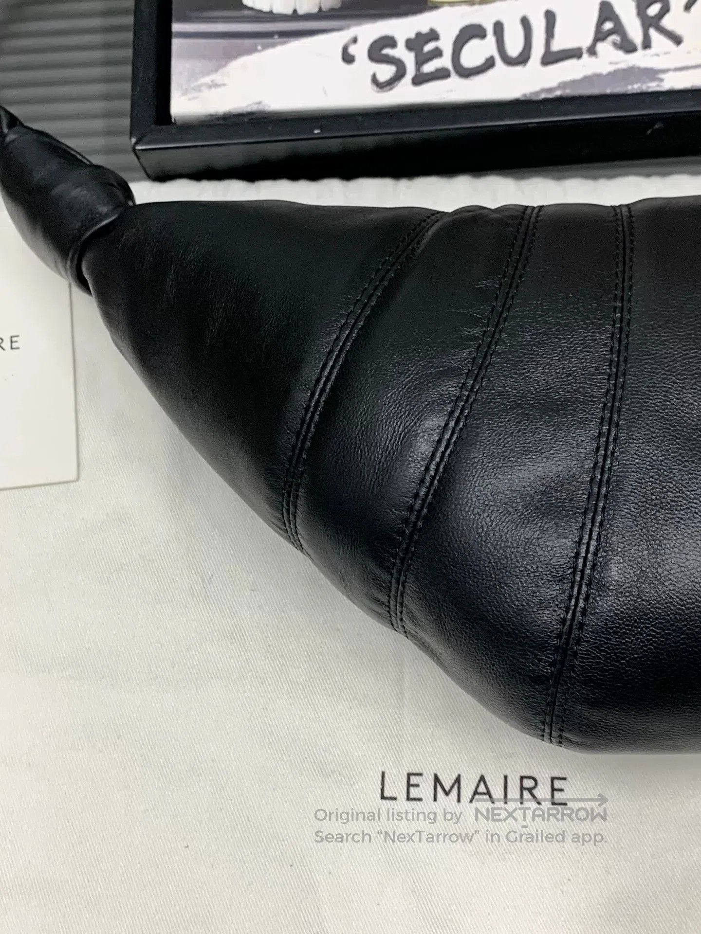 Lemaire Lemaire 25FW Small Black Croissant Bag. Size ONE SIZE - 7 Thumbnail