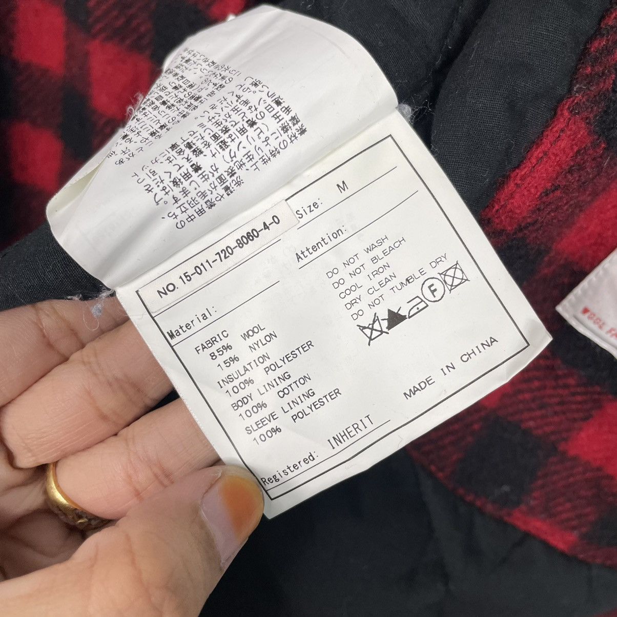 Japanese Brand Japanese Brand Inherit Tartan Wool Snap Button Jacket Size US M / EU 48-50 / 2 - 17 Thumbnail