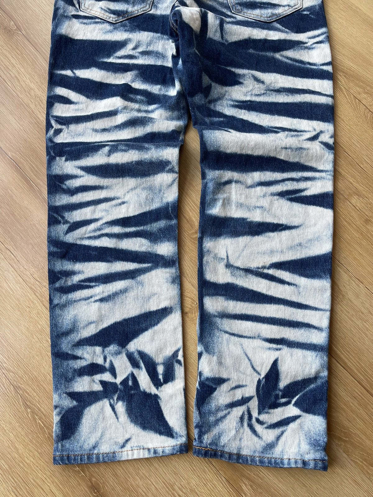 Levi's LEVI'S 541 Athletic Taper Acid Wash Bleached Tiger Denim Size US 32 / EU 48 - 8 Thumbnail