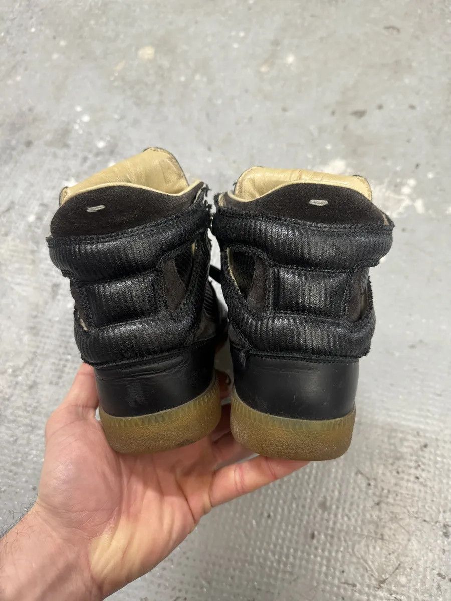 Maison Margiela Maison Margiela High Black & Brown Leather High Gum Shoes Size US 6 / IT 36 - 4 Thumbnail