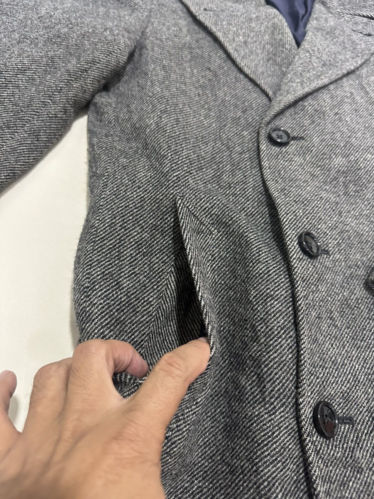 Tete Homme Kazutaka Katoh Double Breast Long Coat Design Tete Homme Size US L / EU 52-54 / 3 - 8 Thumbnail