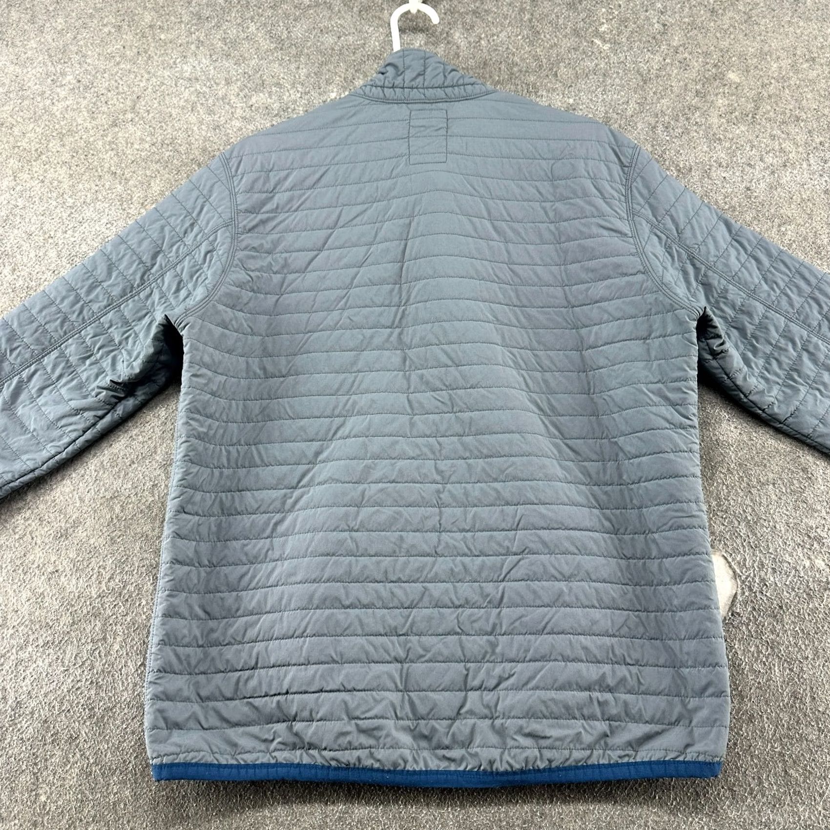 Relwen Relwen Jacket Mens L Gray Puffer Quilted Pullover 1/4 Snap Popover Windzip Size US L / EU 52-54 / 3 - 5 Thumbnail