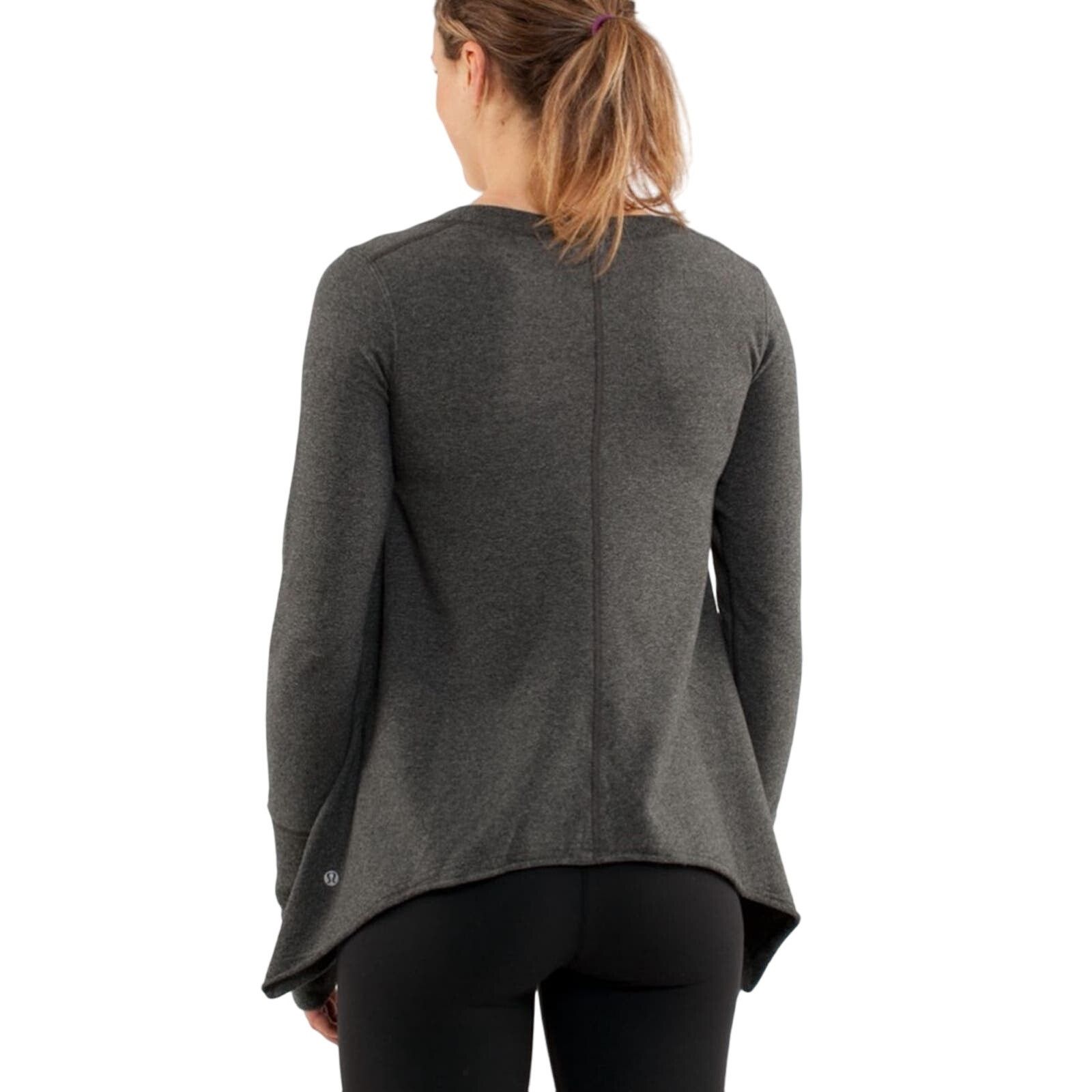 Lululemon LULULEMON Tea Lounge Pullover Sweater in Heathered Coal Size M / US 6-8 / IT 42-44 - 2 Thumbnail