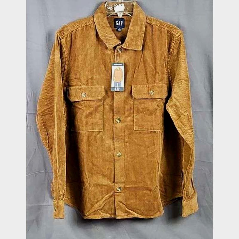 Gap Men's GAP Corduroy Shirt - Brown - Medium Size US M / EU 48-50 / 2 - 3 Thumbnail