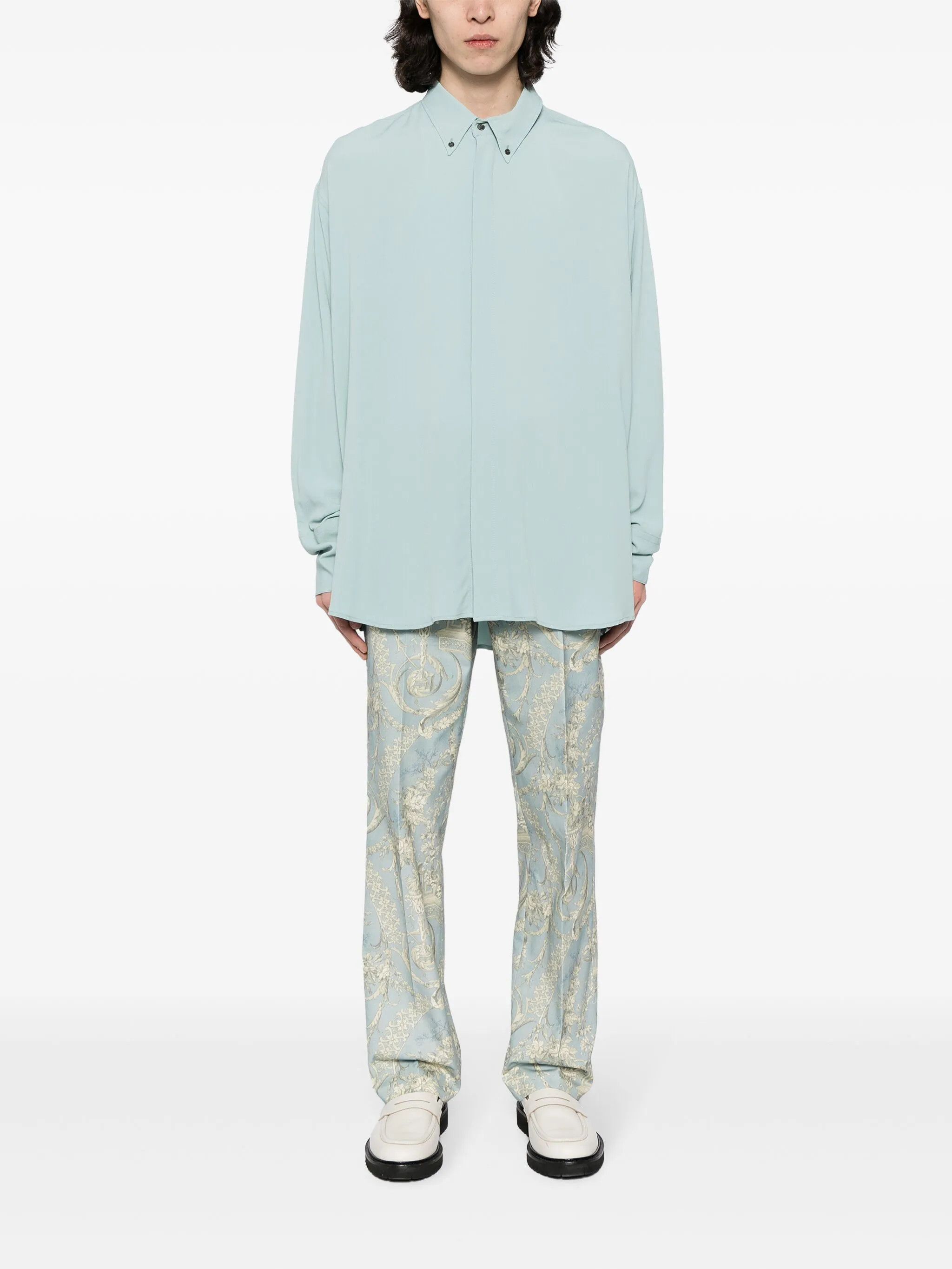 Vivienne Westwood o1f1d3z0525 Sang Trousers in Light Blue/Gold Size US 36 / EU 52 - 2 Thumbnail