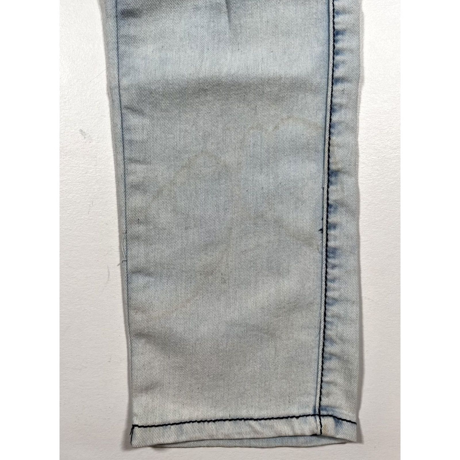 Vintage Silver Diva Jeans Womens 7 Skinny Light Wash Distressed Push Up High Rise Size 28" / US 6 / IT 42 - 7 Thumbnail