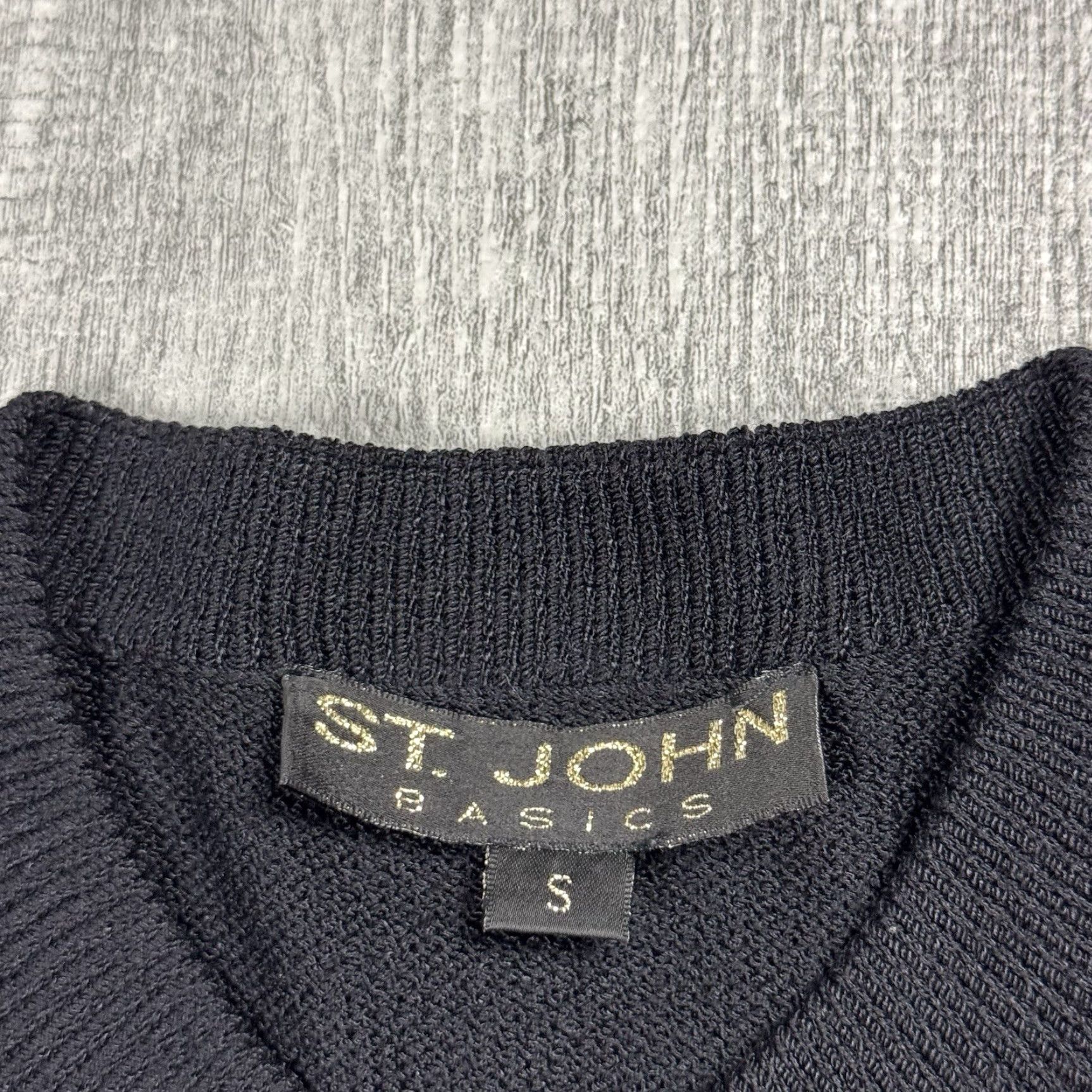 St. John VINTAGE St. John Basics Black Knit 6-Button Blazer Jacket Womens Small Size S / US 4 / IT 40 - 3 Thumbnail