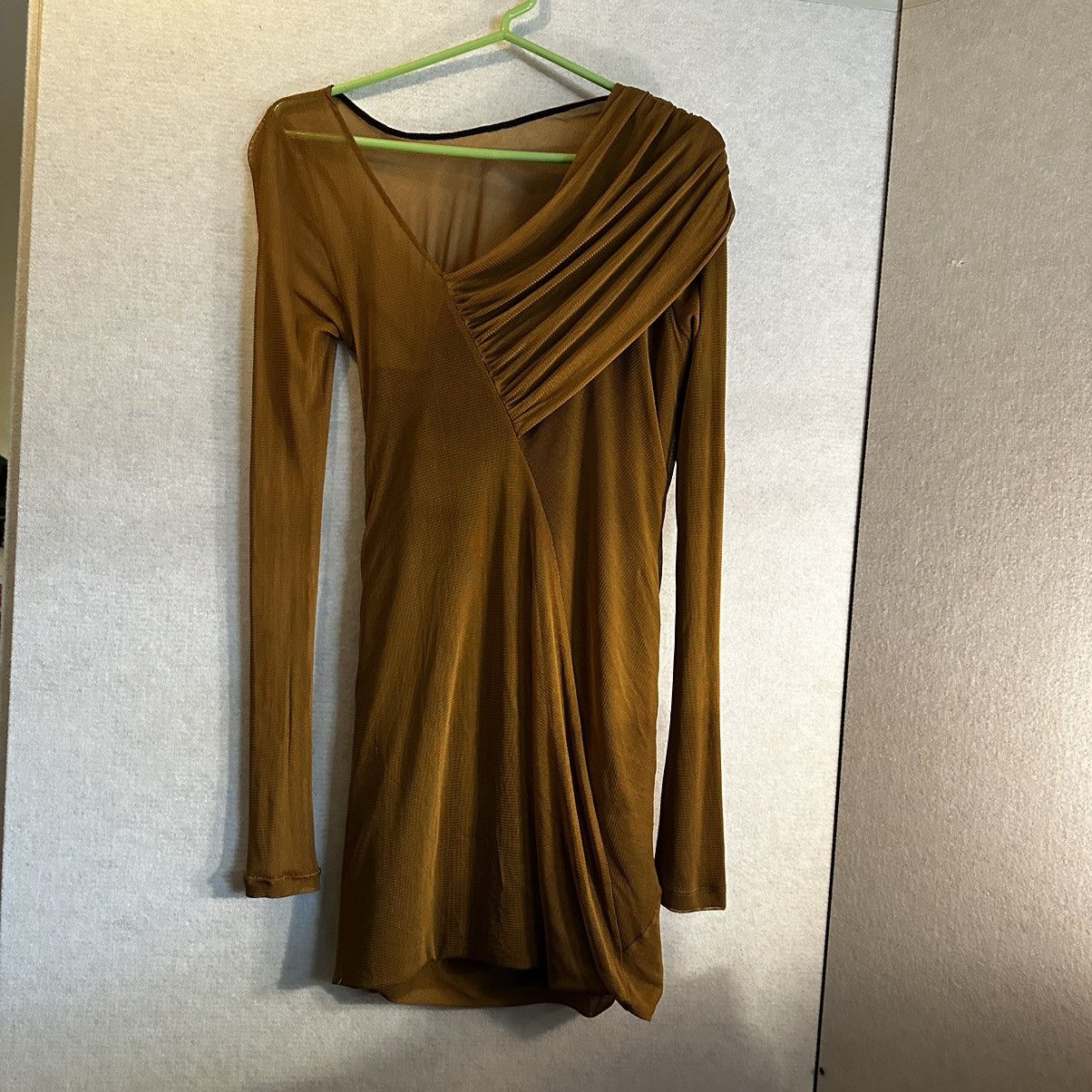 Rag & Bone rag & bone gold long sleeve sheer minidress Size S / US 4 / IT 40 - 4 Thumbnail