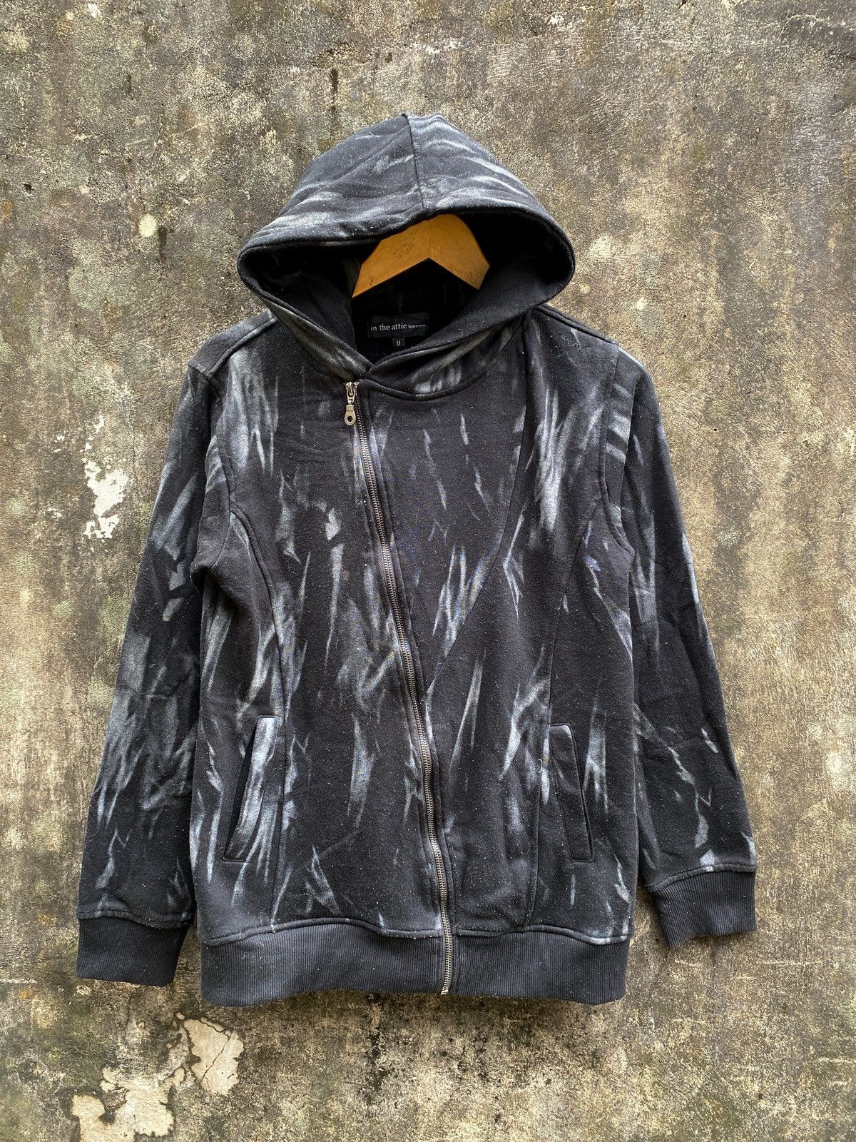 If Six Was Nine × In The Attic × Le Grande Bleu (L.G.B.) In The Attic Asymmetrical Rick Owens style zip hoodie Size US M / EU 48-50 / 2 - 6 Thumbnail