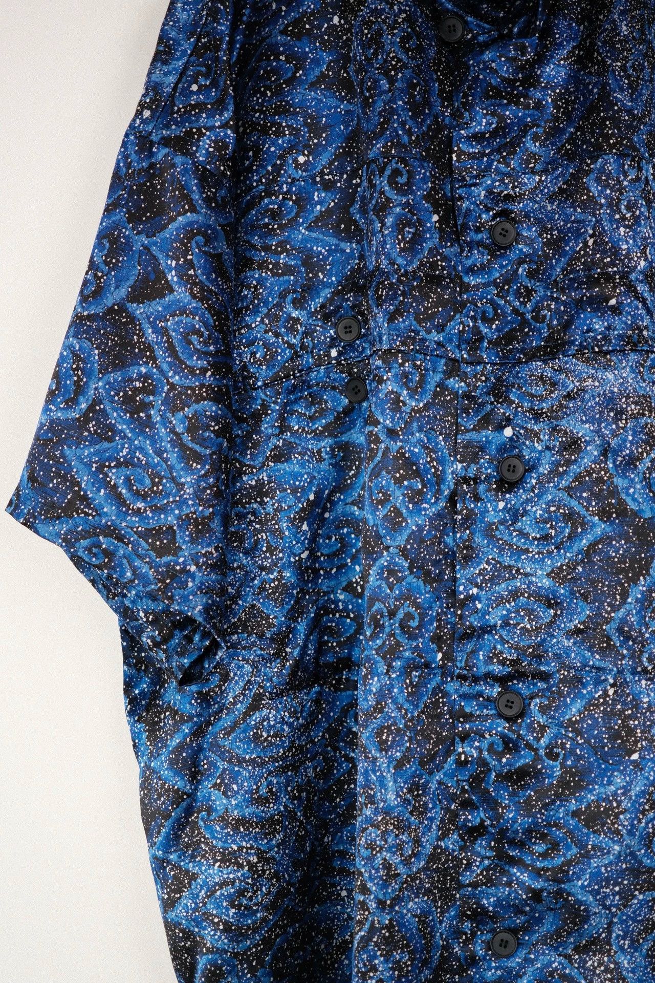 Yohji Yamamoto Yohji Yamamoto 70s Archive Blue Flame Ink Wash Shirt Size US M / EU 48-50 / 2 - 5 Thumbnail
