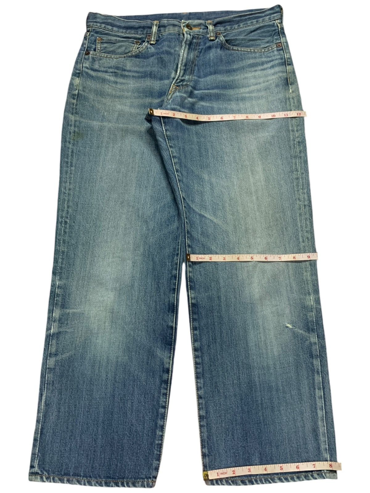 Japanese Brand SALES🔥Vintage Japanese Mud Wash Distressed Baggy Jeans Size US 34 / EU 50 - 14 Thumbnail