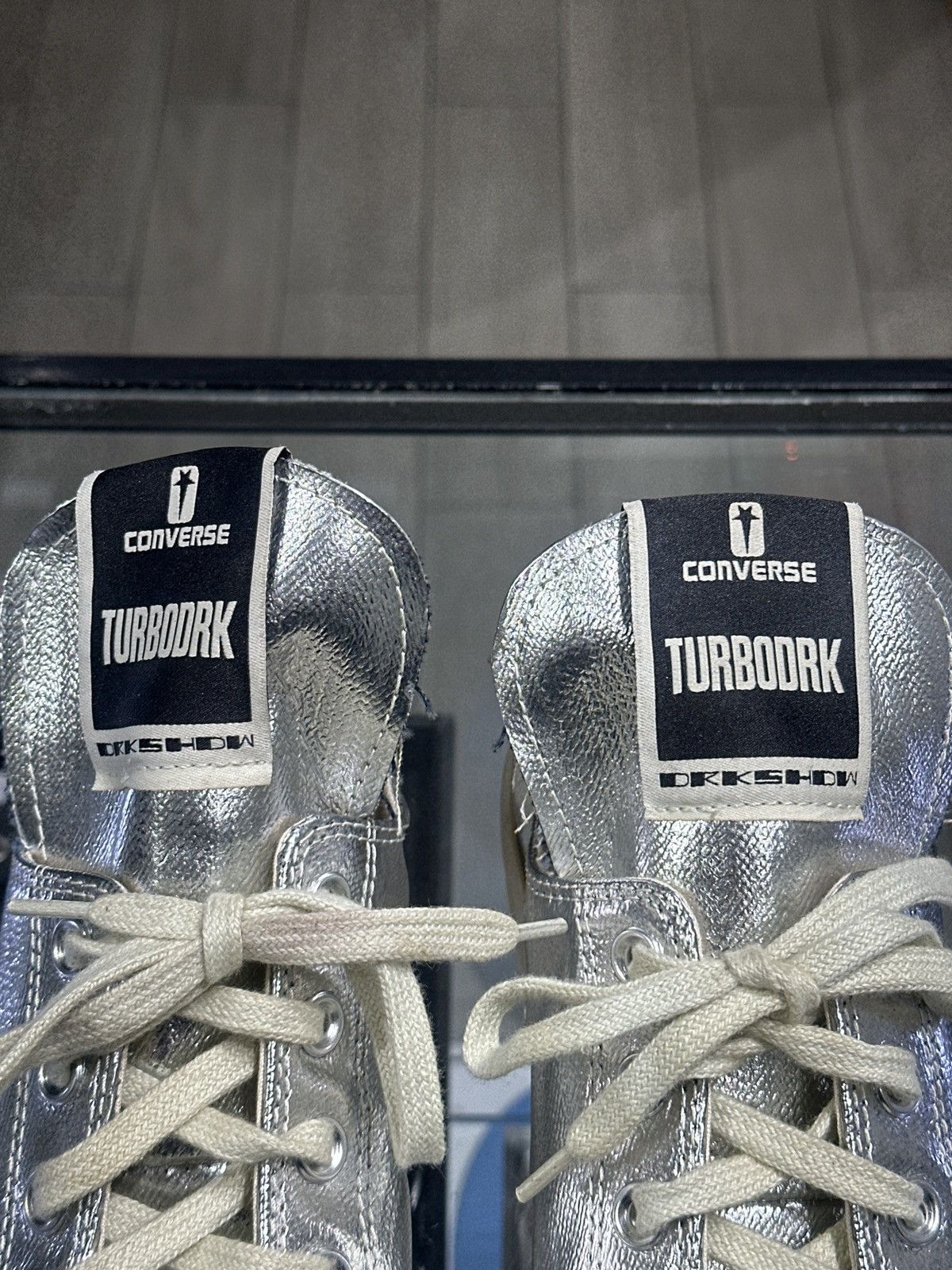 Converse × Rick Owens Drkshdw Converse x Rick Owens DRKSHDW Sneaker Silver Size 11 Size US 11 / EU 44 - 5 Thumbnail