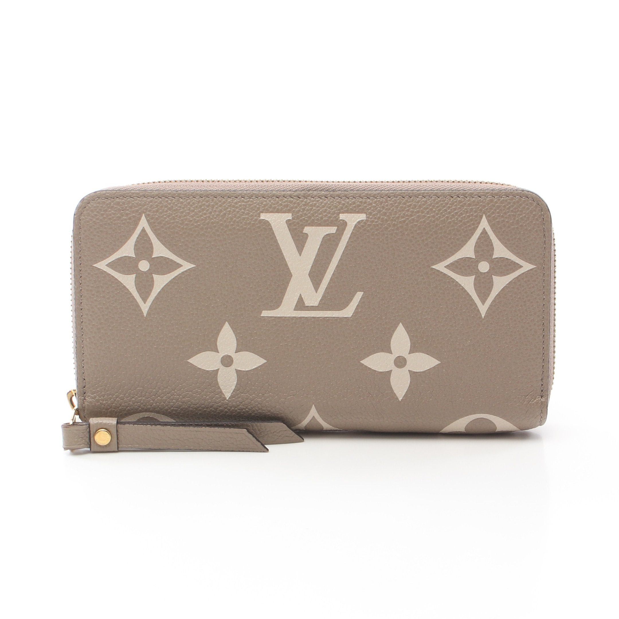 Louis Vuitton Louis Vuitton Zippy Wallet Bicolor Monogram Empreinte Tourterelle Claim Round Zipper Long Leather Gray Beige Ivory Size ONE SIZE - 1 Thumbnail