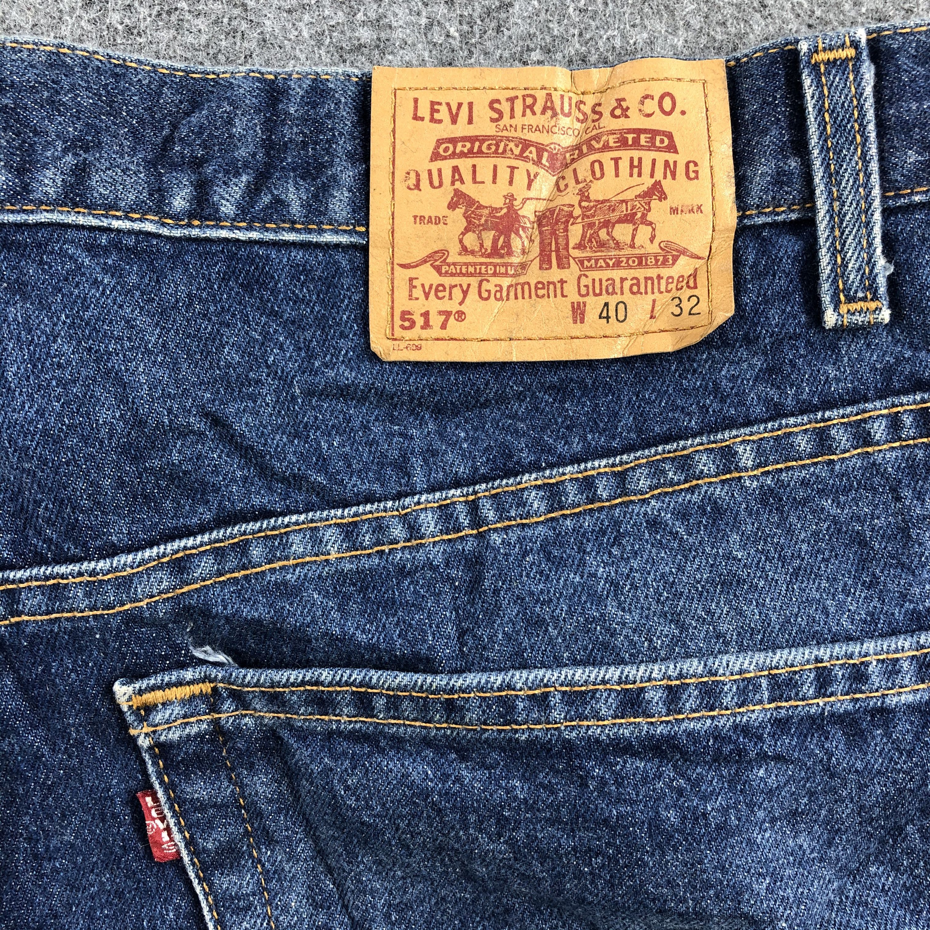Levi's × Vintage Vintage 90s Levis 517 Flared Denim Jeans-JM809 Size US 40 / EU 56 - 6 Thumbnail