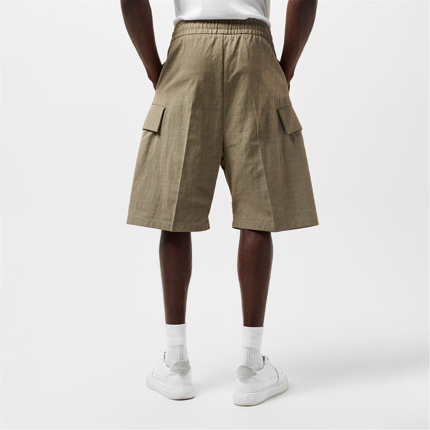 Fear of God o1g2r1mq0426 Relaxed Fit Cargo Shorts in Beige Size US 32 / EU 48 - 3 Thumbnail