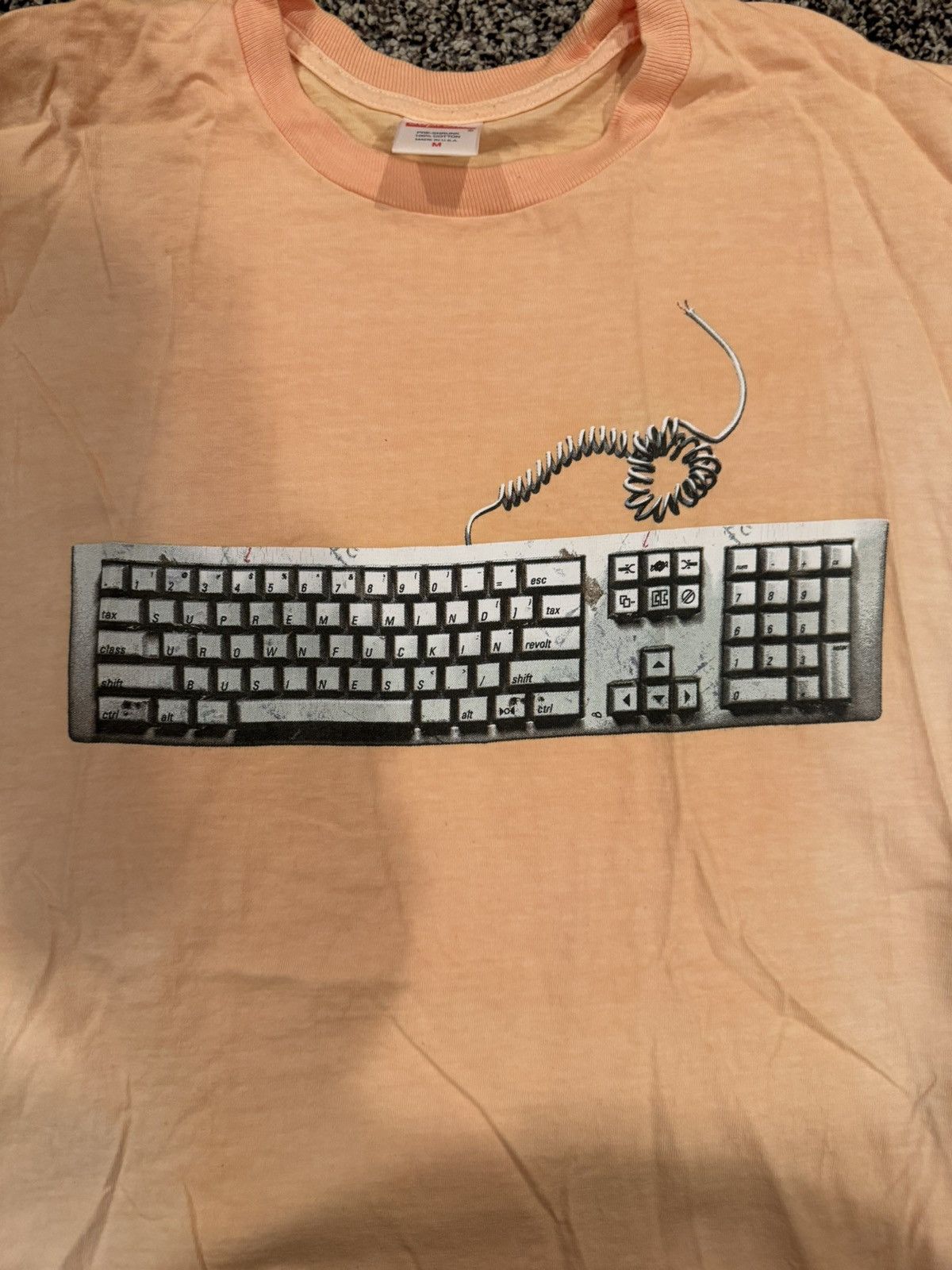 Supreme × Vintage Supreme Keyboard Tee Size Medium Size US M / EU 48-50 / 2 - 2 Thumbnail