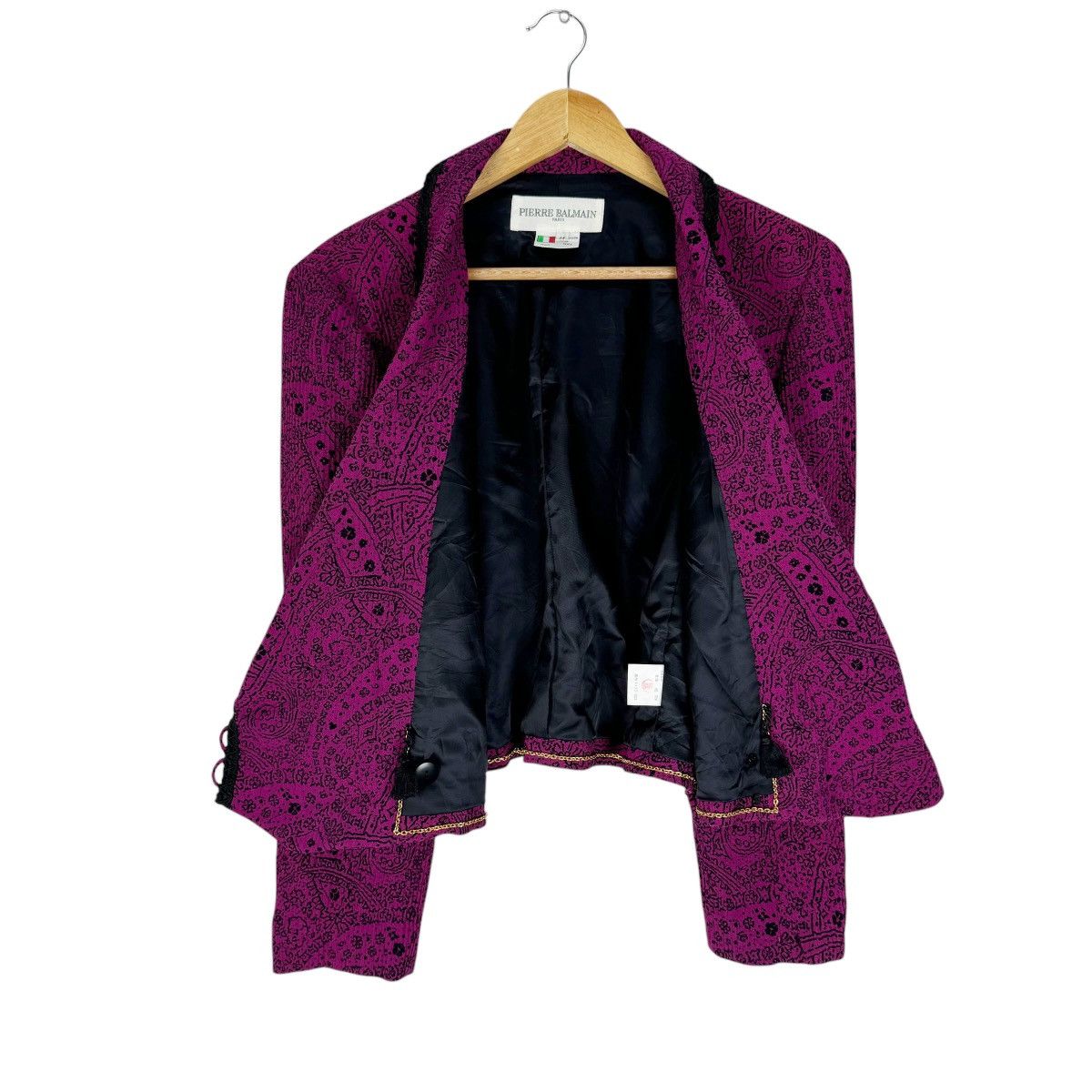 Pierre Balmain 🔥PIERRE BALMAIN PAISLEY CROPPED BUTTON JACKET Size M / US 6-8 / IT 42-44 - 7 Thumbnail