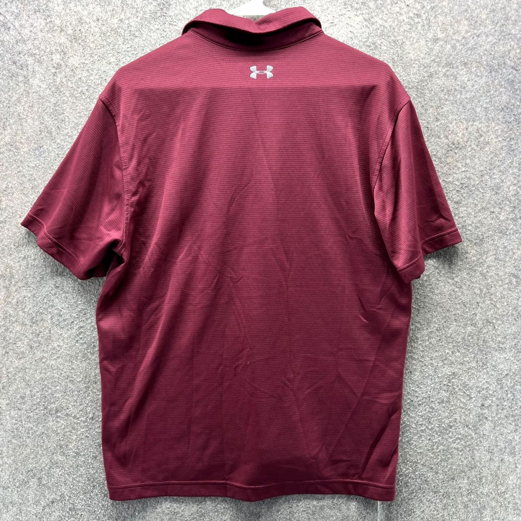 Under Armour Under Armour HeatGear Polo Shirt Mens Large Red Solid Golf Loose Fit Performance Shirt Size US L / EU 52-54 / 3 - 2 Thumbnail