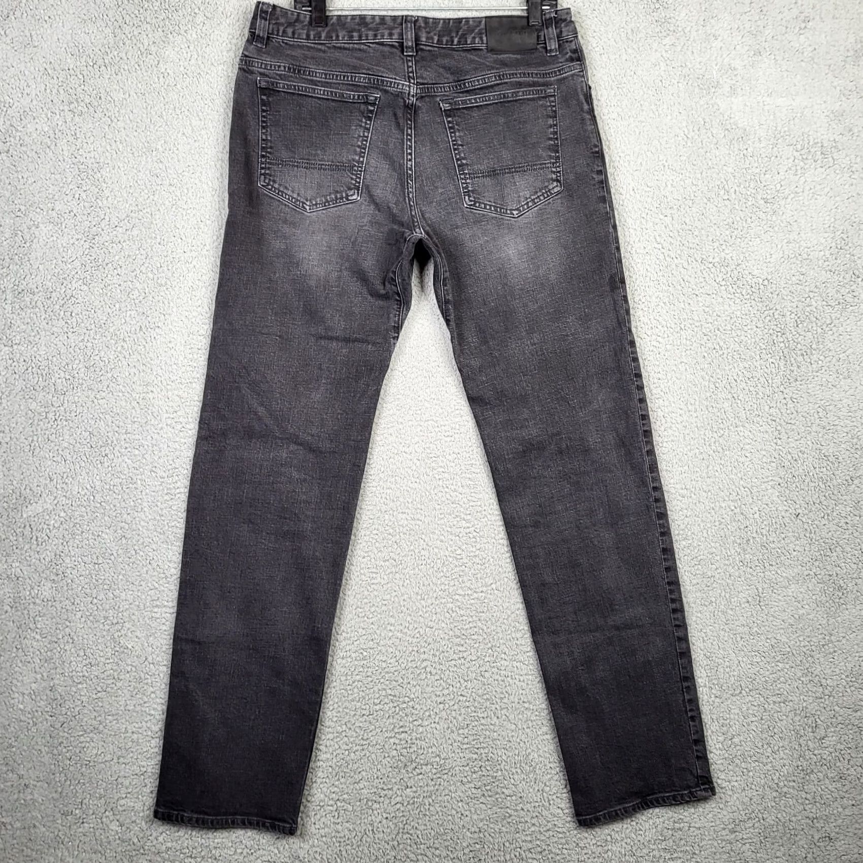 Prana Prana Jeans Men Dark Gray Straight 34x33 Denim 5-Pocket Casual Regular Fit Size 34 33 Segmented Size US 34 / EU 50 - 4 Thumbnail
