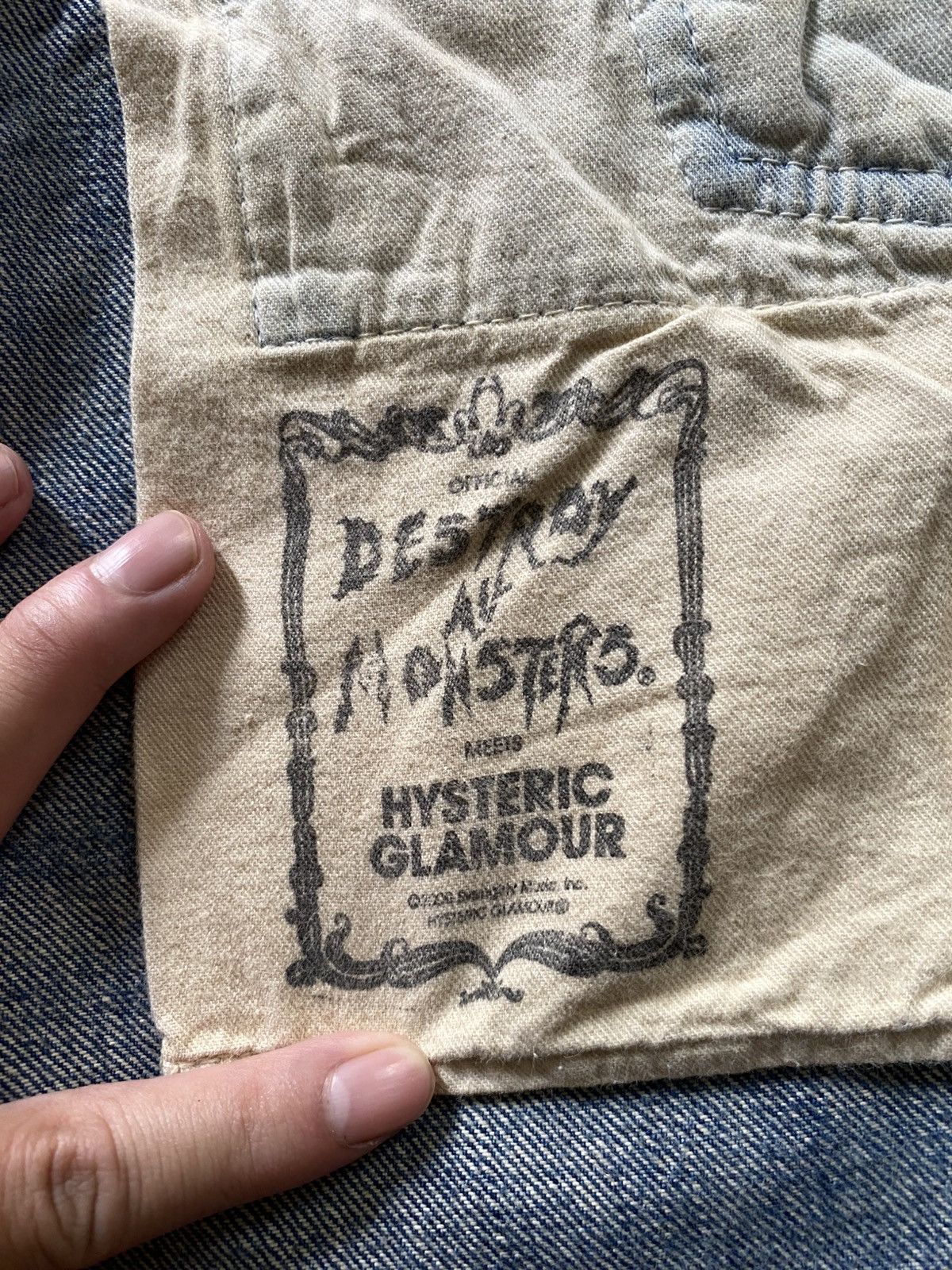 Hysteric Glamour Hysteric Glamour Destroy All Monsters Selvedge Distressed Size US 32 / EU 48 - 14 Thumbnail