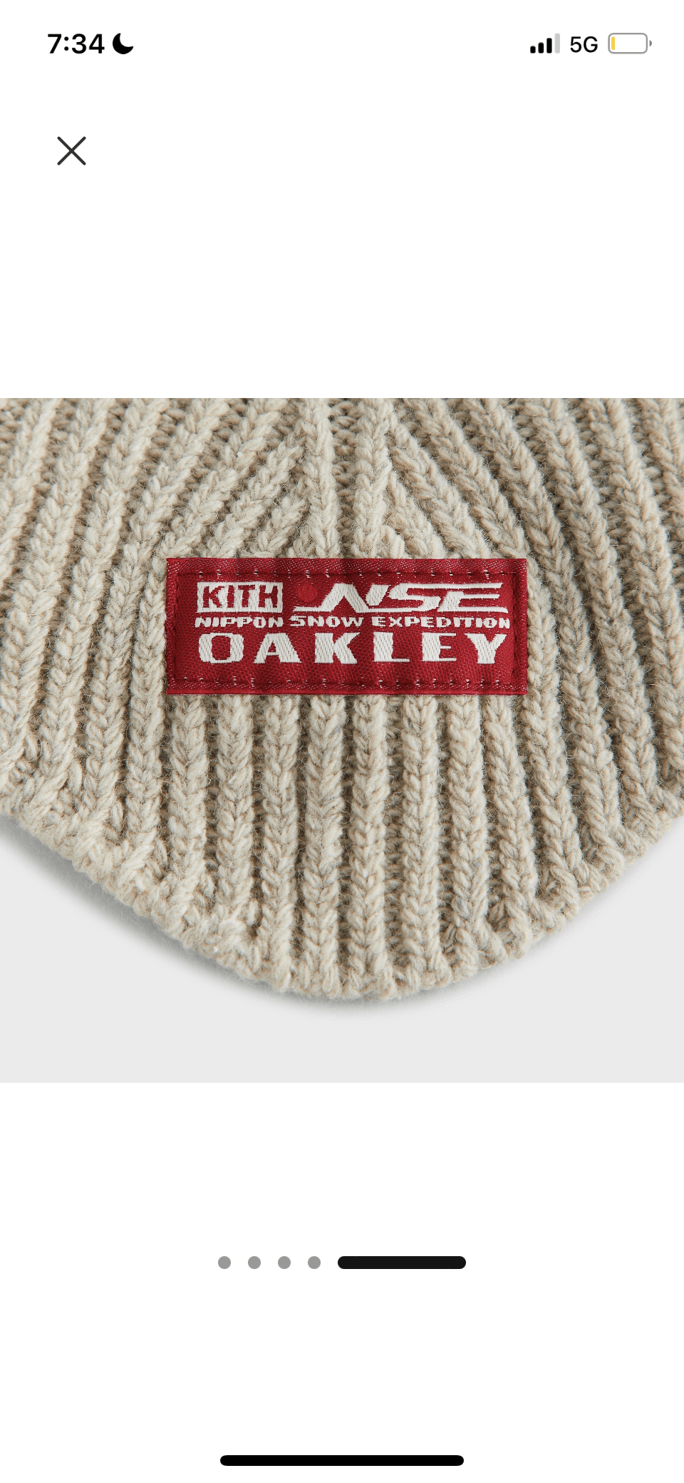 Kith Kith for Oakley Pro ZW Knit Balaclava -Sandrift Size ONE SIZE - 9 Thumbnail