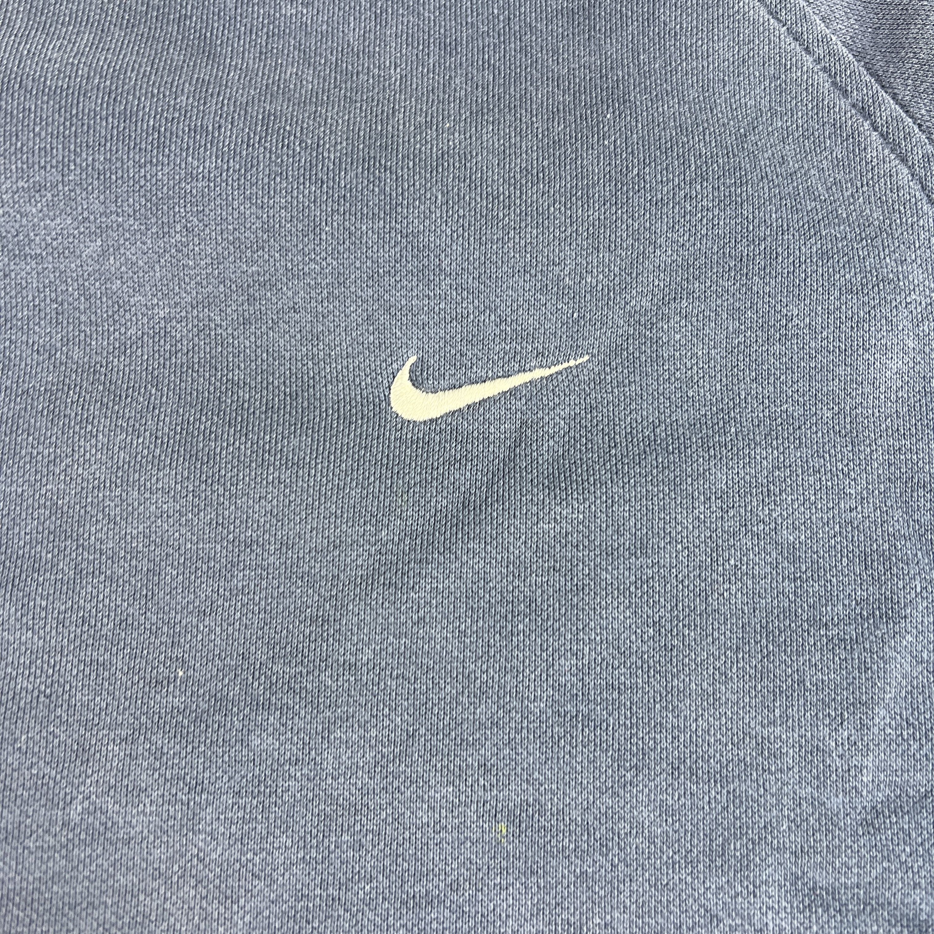 Nike Y2K Nike Sweatshirt Blue Faded Contrast Logo Crewneck Size US L / EU 52-54 / 3 - 6 Thumbnail