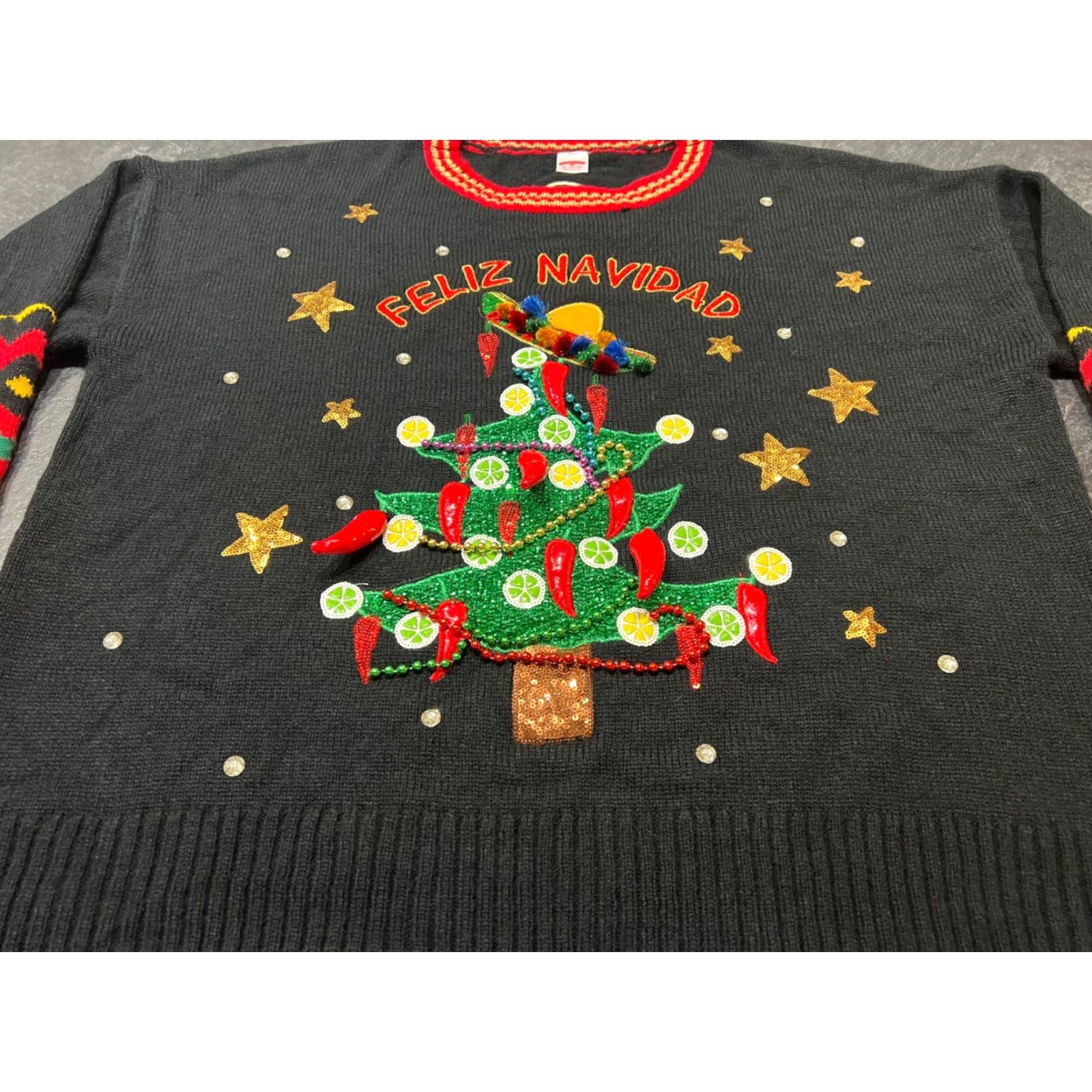Vintage VINTAGE Holiday Time Christmas Sweater Pullover Size XL Black Womens Size XL / US 12-14 / IT 48-50 - 3 Thumbnail