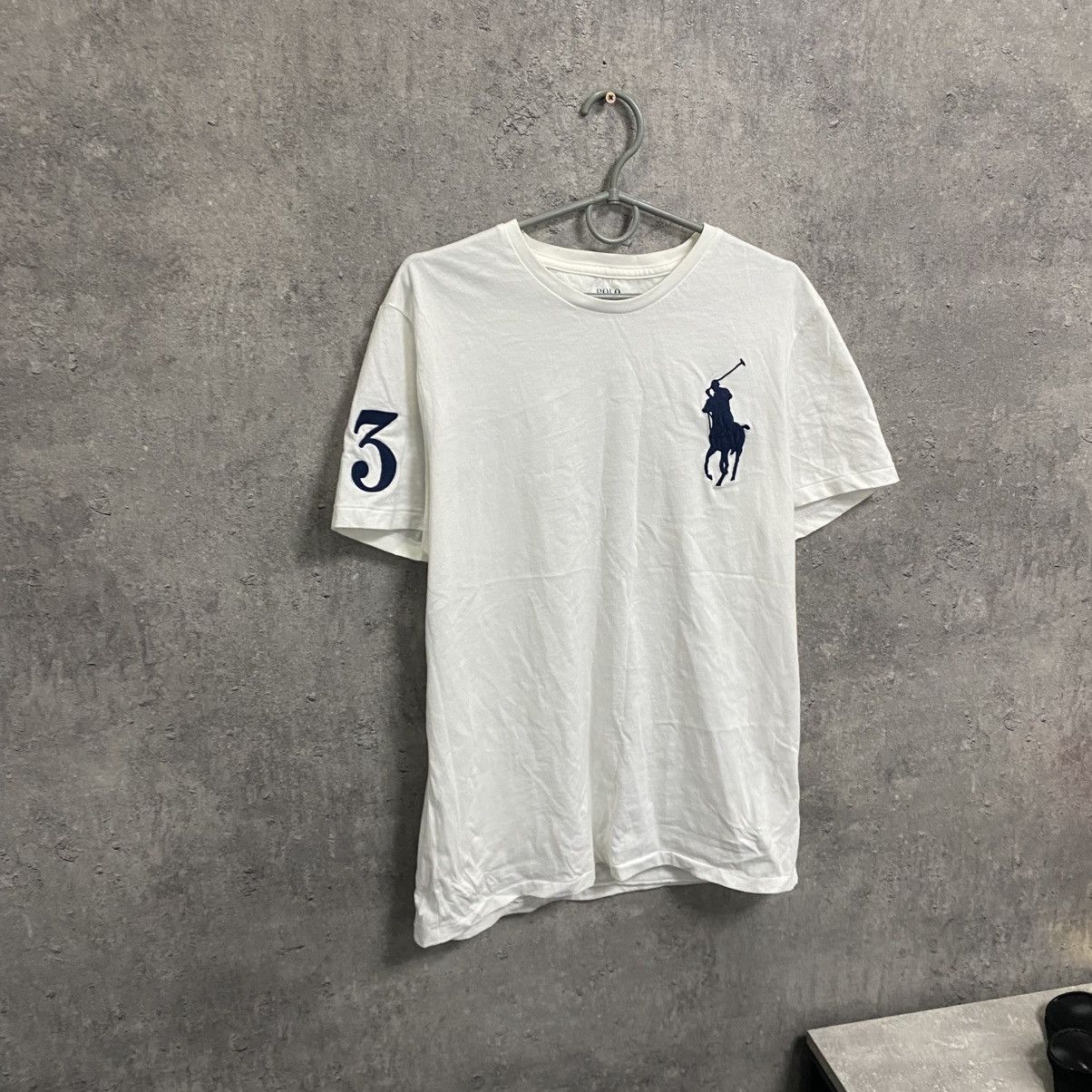 Polo Ralph Lauren Polo Ralph Lauren T-Shirt Big Pony #3 PRL White Size US M / EU 48-50 / 2 - 3 Thumbnail