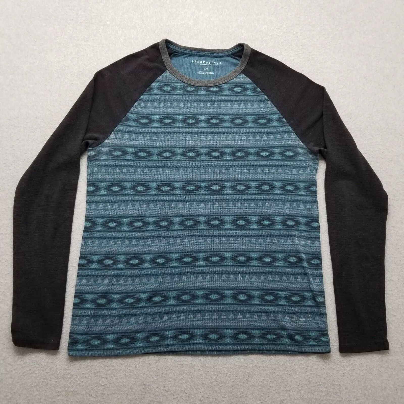 Aeropostale Aeropostale Sweater Mens Large Blue Long Sleeve Pullover Size US L / EU 52-54 / 3 - 1 Thumbnail
