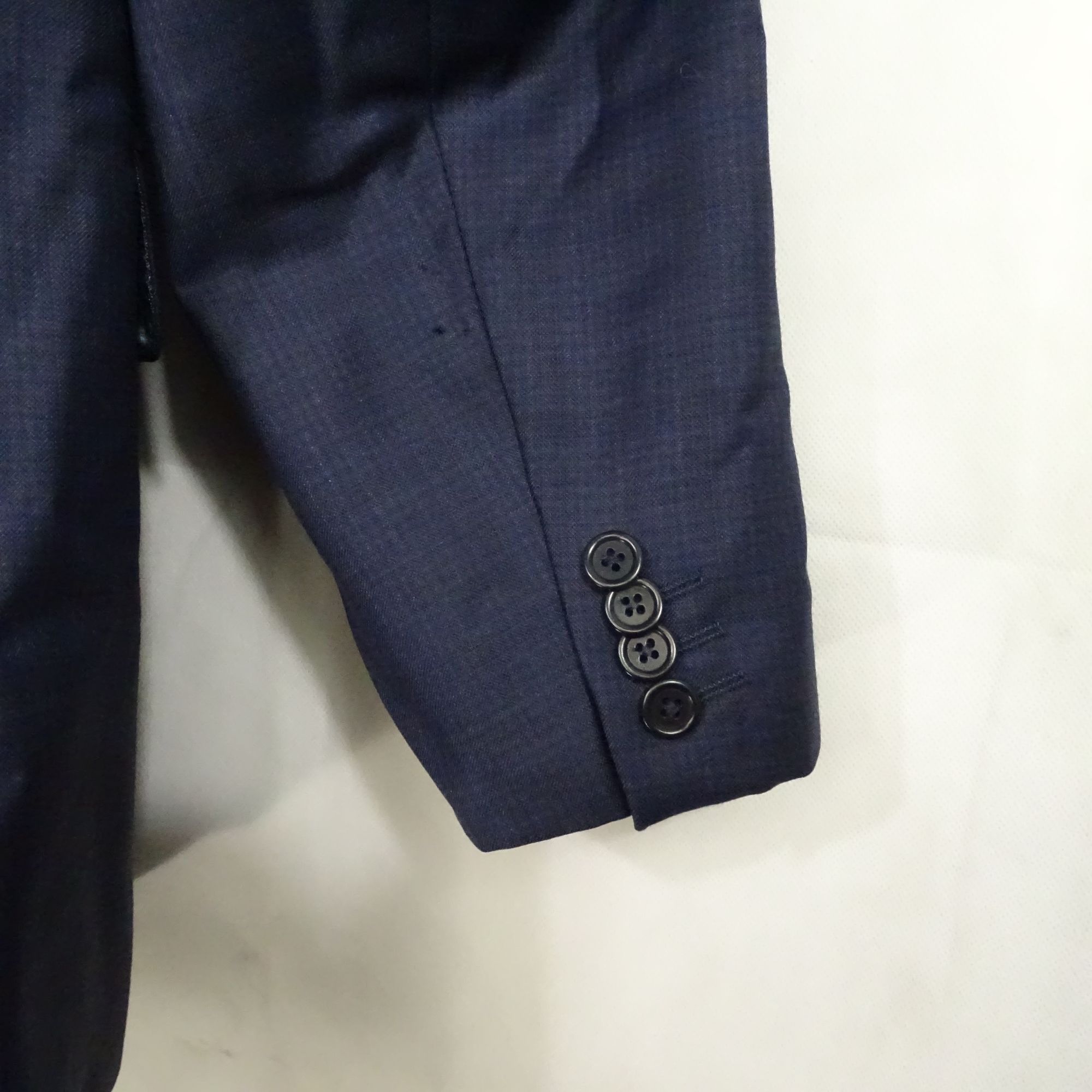 Ermenegildo Zegna Ermenegildo Zegna Blue Wool Blazer Jacket Men Size 44R Size 44R - 4 Thumbnail