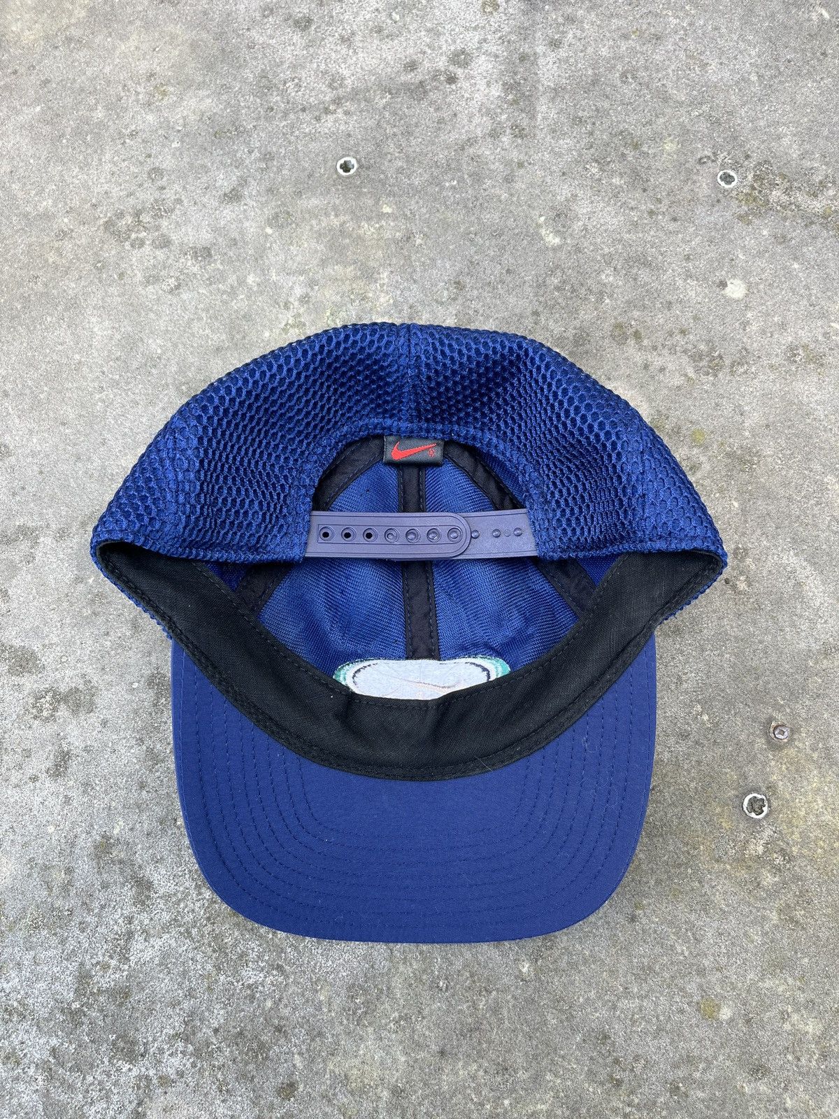 Nike Nike Blue Vintage Cap Hat Size ONE SIZE - 5 Thumbnail