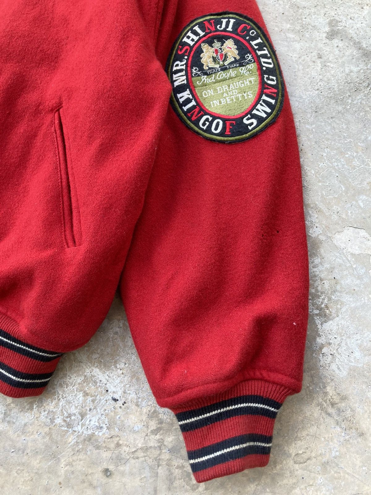 Japanese Brand Vintage Shinji Abe Attachment Bomber Jacket Size US XL / EU 56 / 4 - 6 Thumbnail