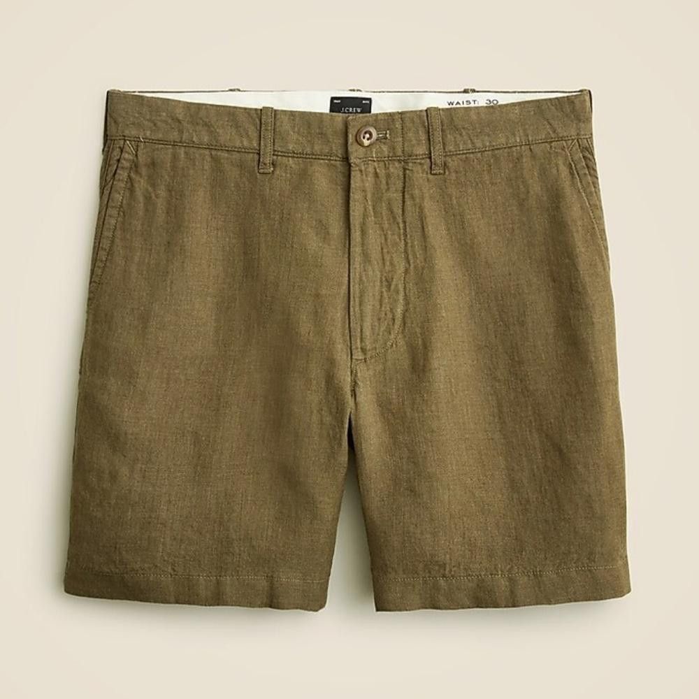 J.Crew J Crew 7" Linen Short Size US 31 - 1 Thumbnail