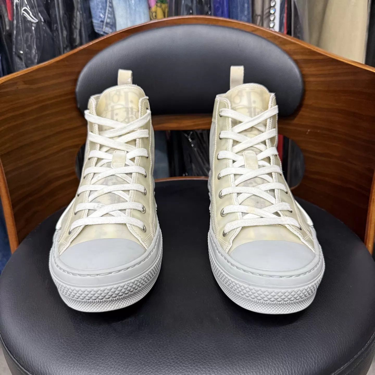 Dior Dior b23 gray high top sneakers size 41 Size US 8 / EU 41 - 2 Thumbnail