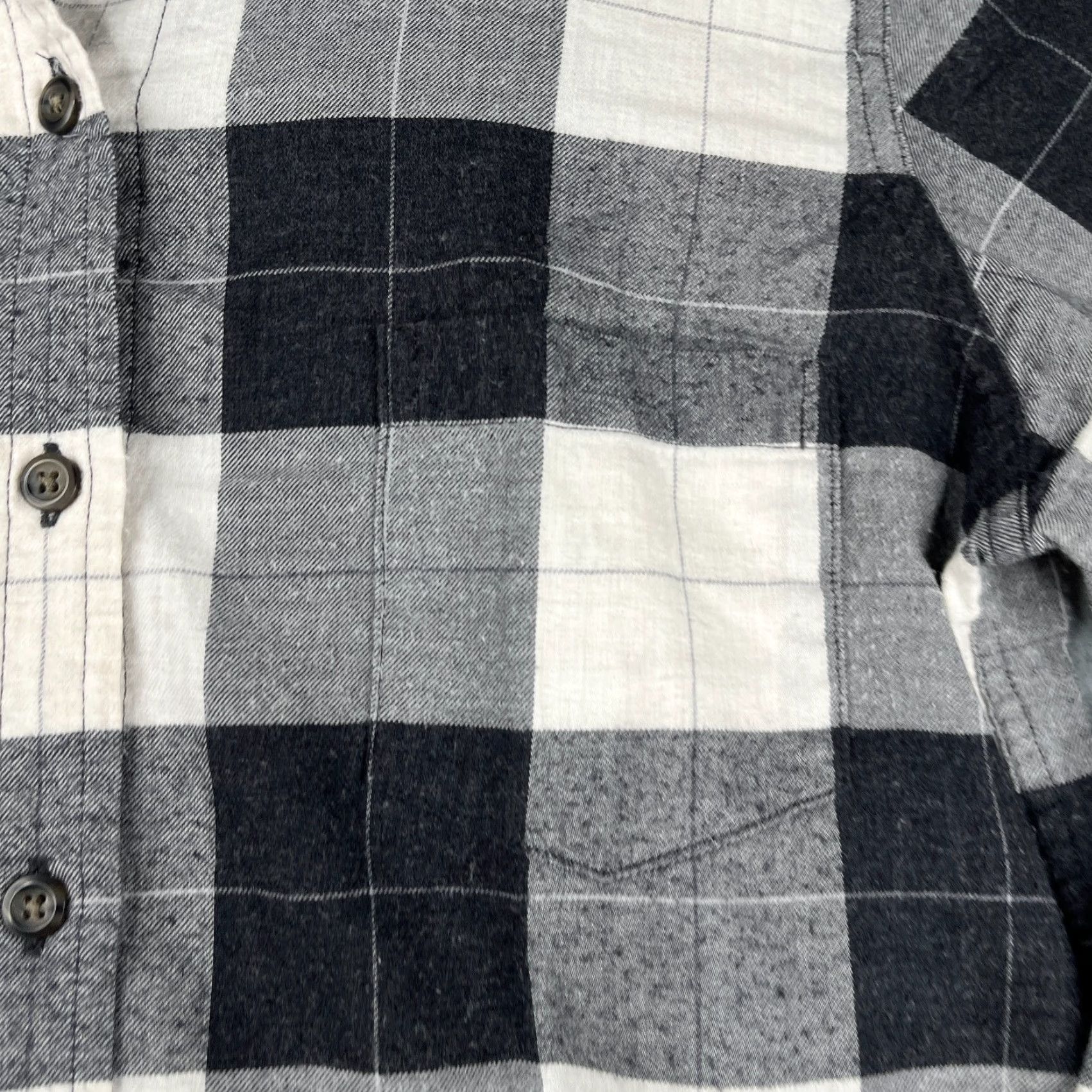 Pendleton Pedleton Shirt Womens Small Gray Black Buffalo Check Casual Pocket Size S / US 4 / IT 40 - 3 Thumbnail