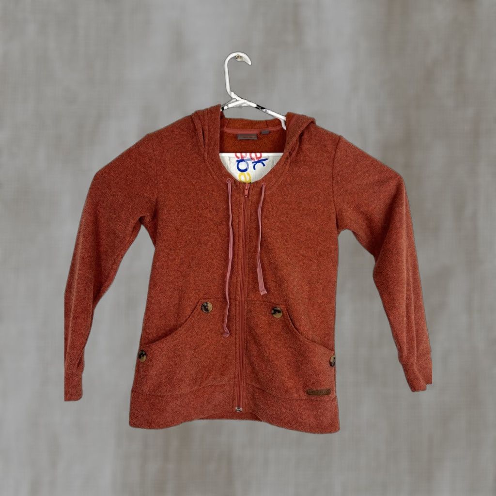 Merrell Merrell Women Hoodie XS Full Zip Fleece Polyester Orange Size XS / US 0-2 / IT 36-38 - 1 Thumbnail