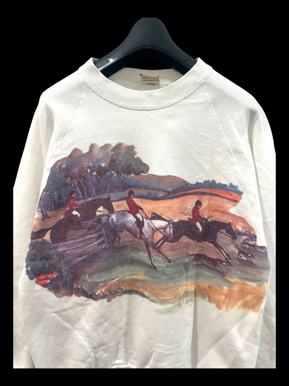 Vintage Vintage Equestrian Graphic Sweatshirt Size US M / EU 48-50 / 2 - 3 Thumbnail