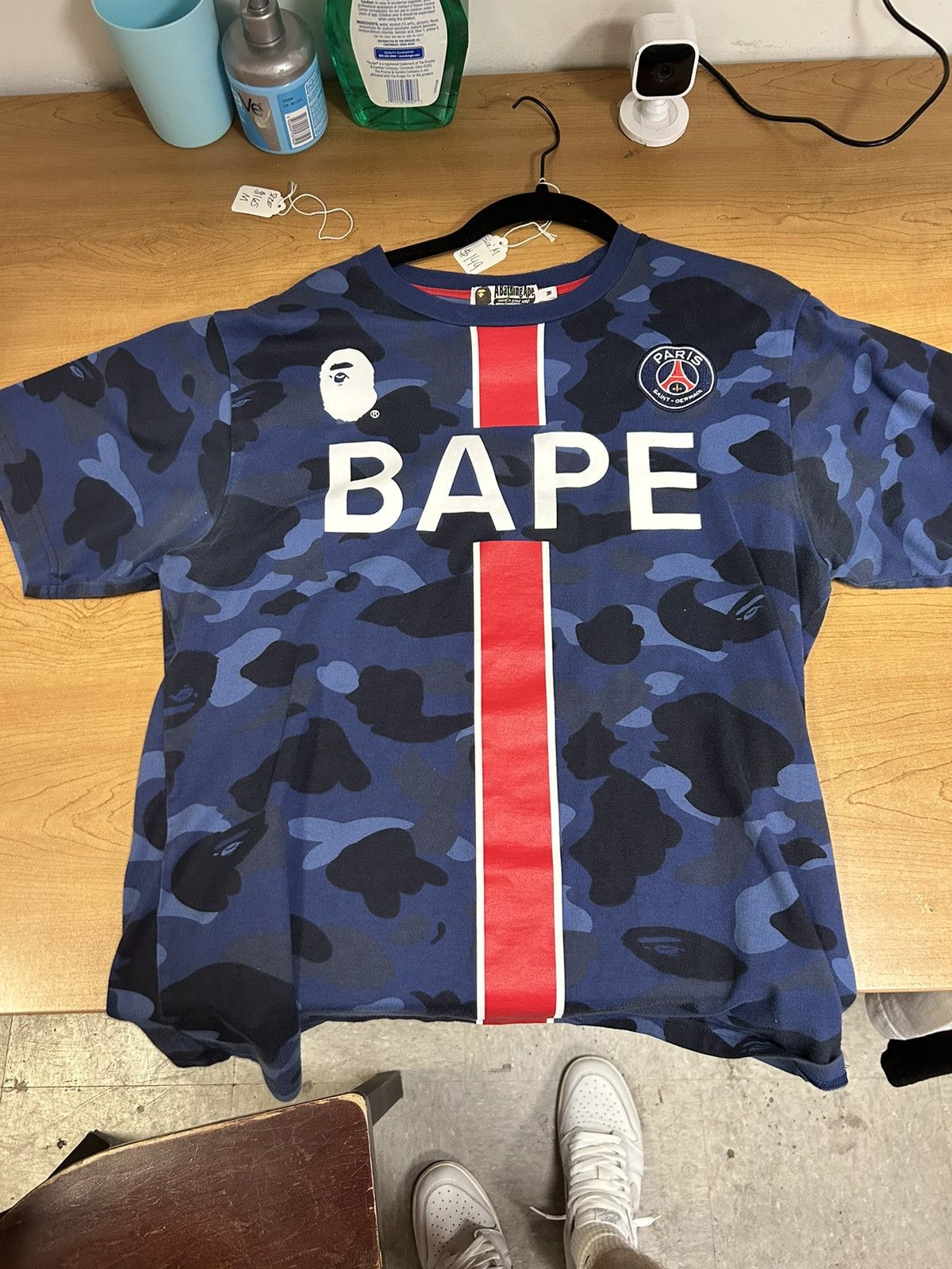 Bape x psg shirt online