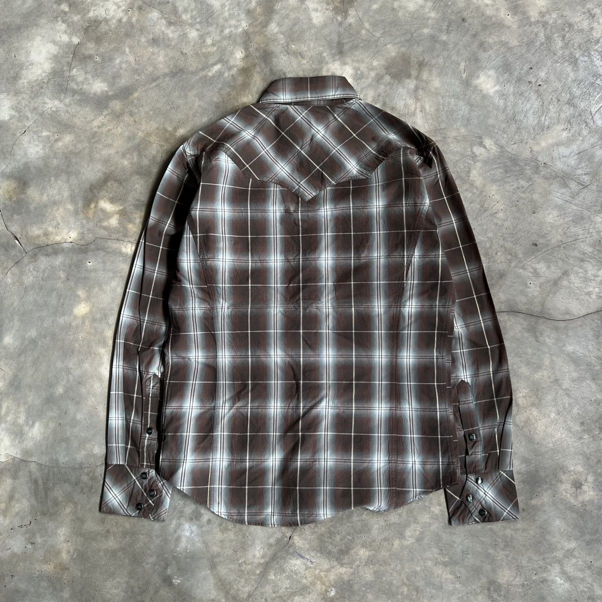 If Six Was Nine 2000s Schlussel Western Plaid Long Sleeve Button up Shirt Size US L / EU 52-54 / 3 - 2 Thumbnail