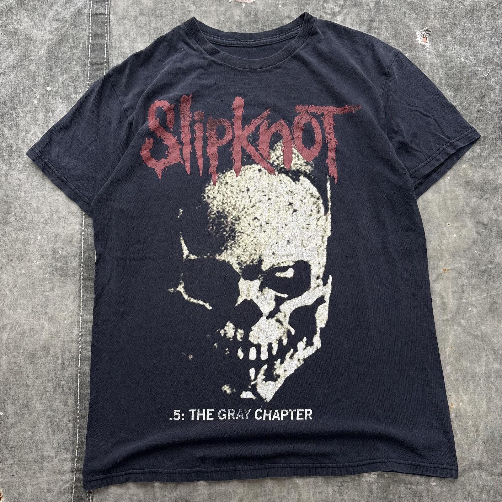 Band Tees Vintage Y2K Slipknot .5: The Gray Chapter Heavy Metal Shirt Size US M / EU 48-50 / 2 - 1 Thumbnail