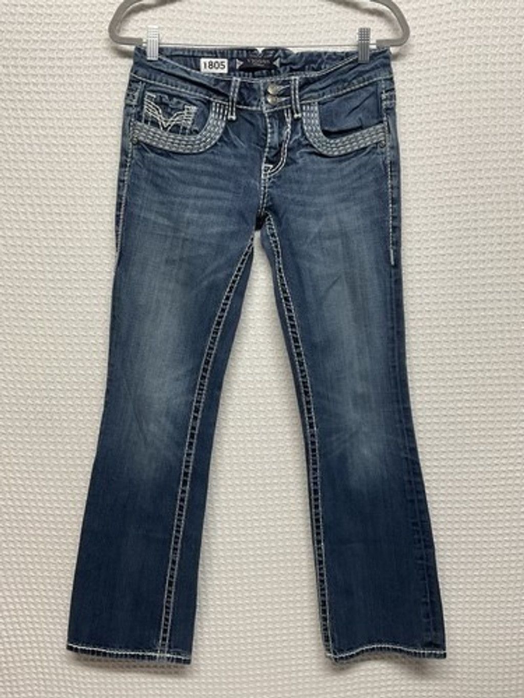 Other Vigoss The Dublin Boot Cut Blue Zip Jagger Jeans Women 28x31 Size 28" / US 6 / IT 42 - 11 Thumbnail