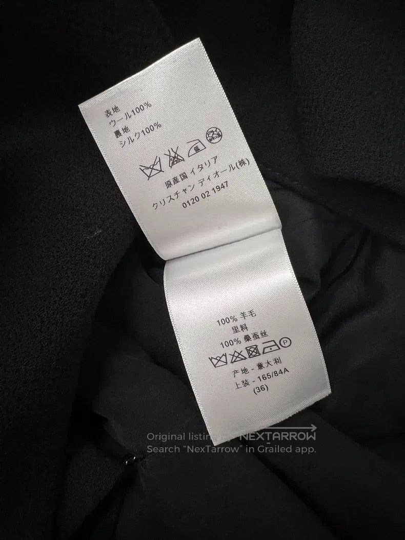 Dior Dior Black medium-length woollen coat Size XS / US 0-2 / IT 36-38 - 6 Thumbnail