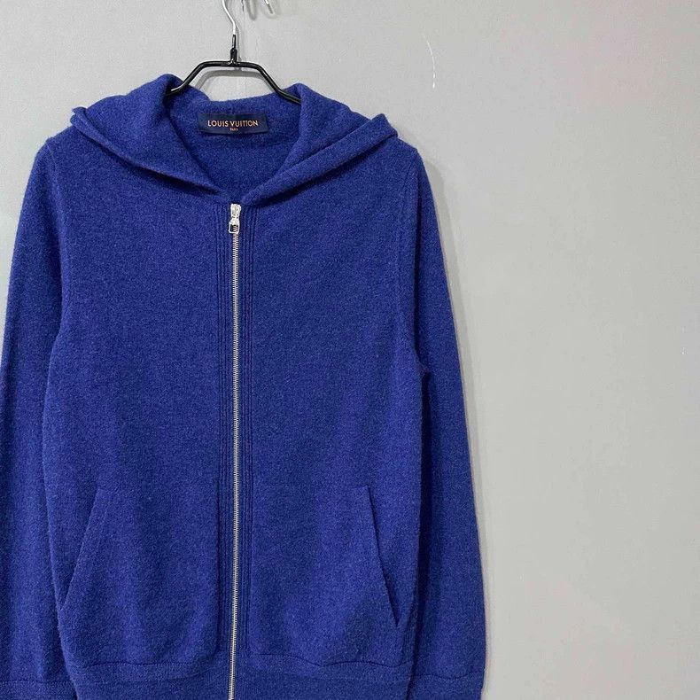 Embroidered Logo Cashmere Zip Jacket -2505