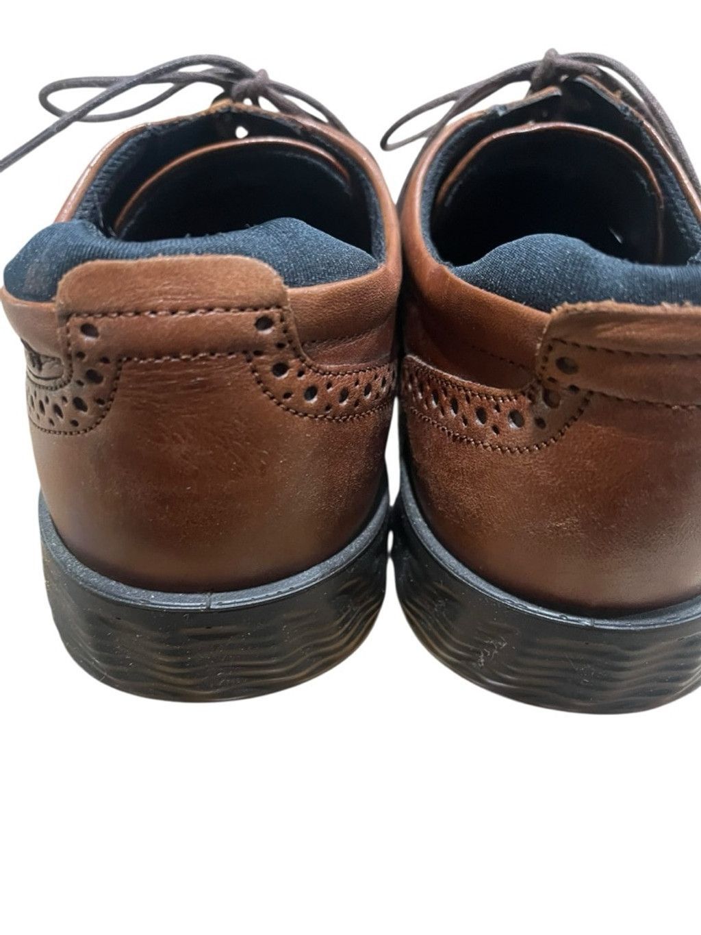 Ecco ECCO Lite Hybrid Leather Brogue Oxford Shoes Size 10 Brown Size US 10 / EU 43 - 3 Thumbnail