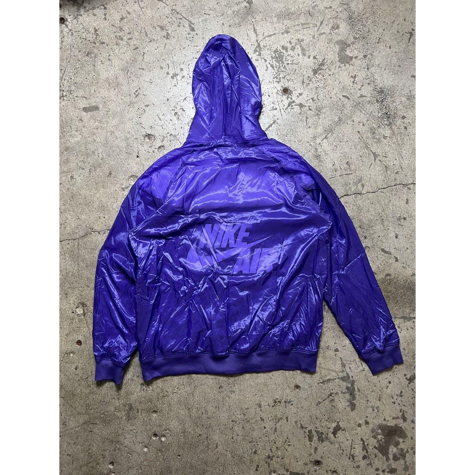 Nike 2007 Nike Air Purple Zip Up Satin Jacket Men’s L Rare Vtg Size US L / EU 52-54 / 3 - 2 Thumbnail